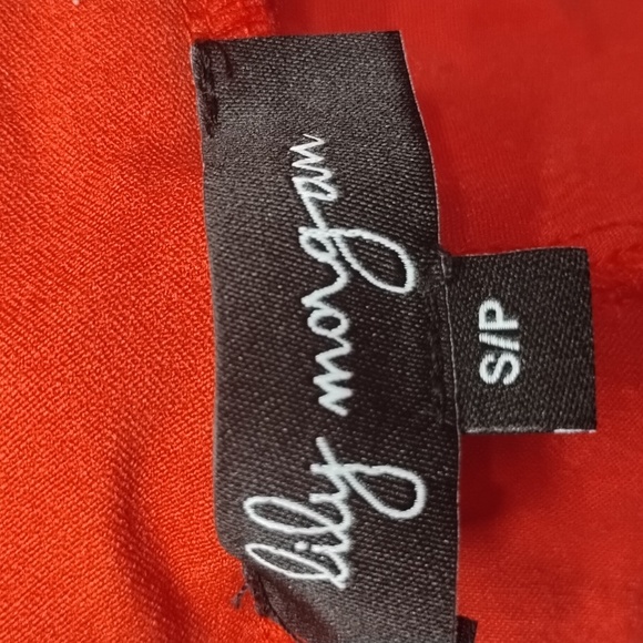 Lily Morgan high waist bright orange small shorts for women - Picture 3 of 4